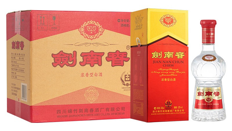 劍南春52度濃香型白酒多少錢一瓶最新價(jià)格