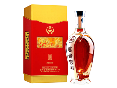 五粮液富贵吉祥牡丹52度浓香型白酒500ml