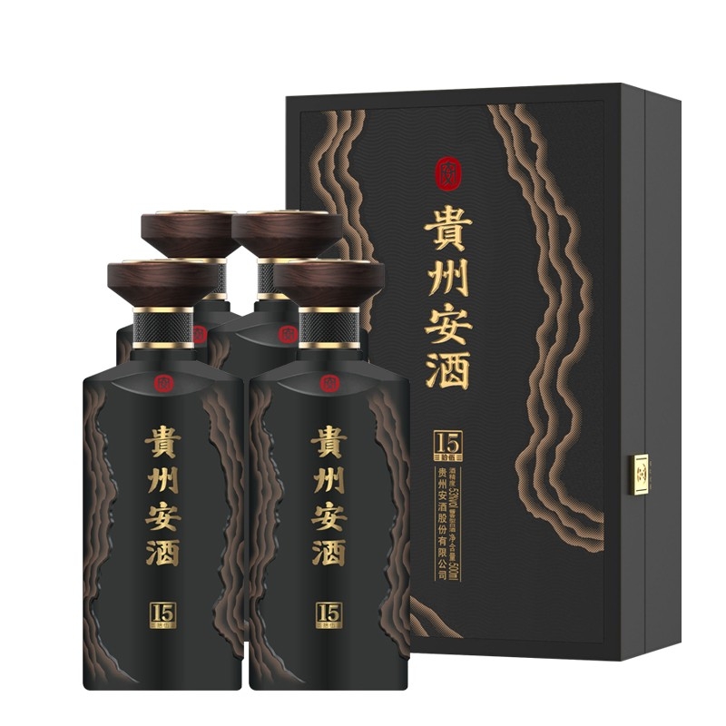 贵州安酒15 53度酱香型白酒500ml