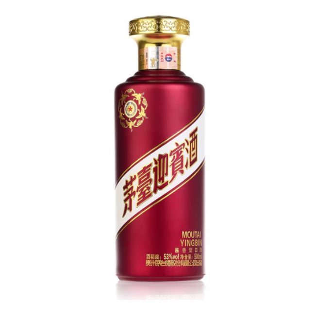 茅台迎宾酒 紫迎宾 53度 酱香型白酒 500ml 礼盒