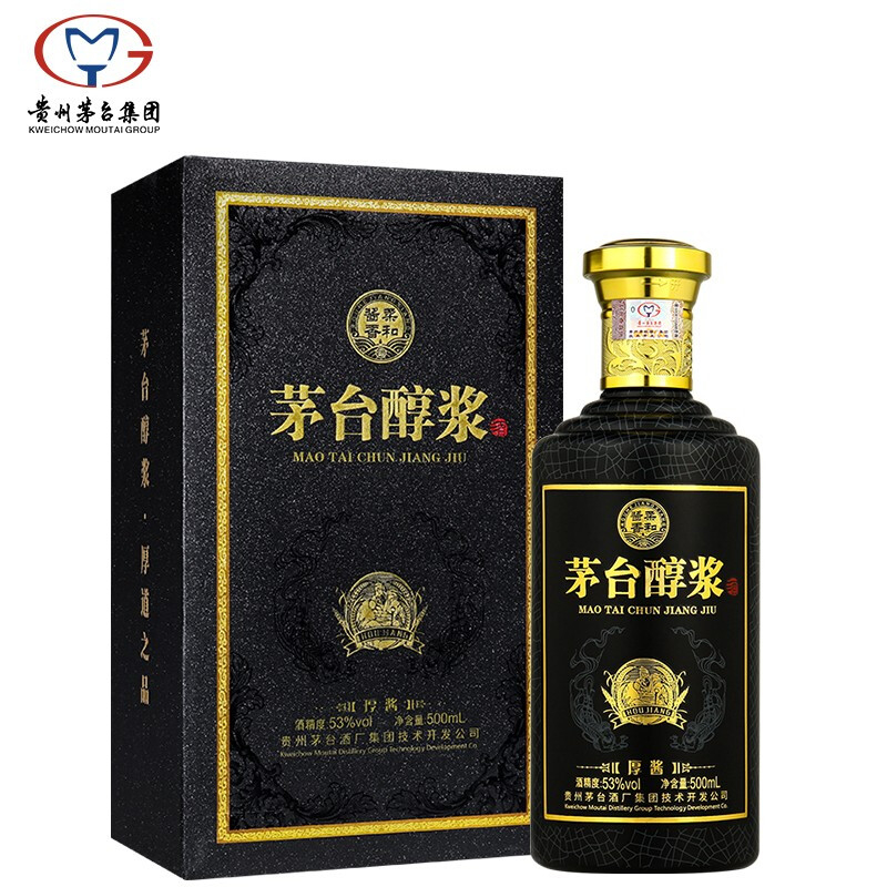 貴州茅臺(tái)集團(tuán)醇漿厚醬口感醬香型53度白酒500ml單瓶裝