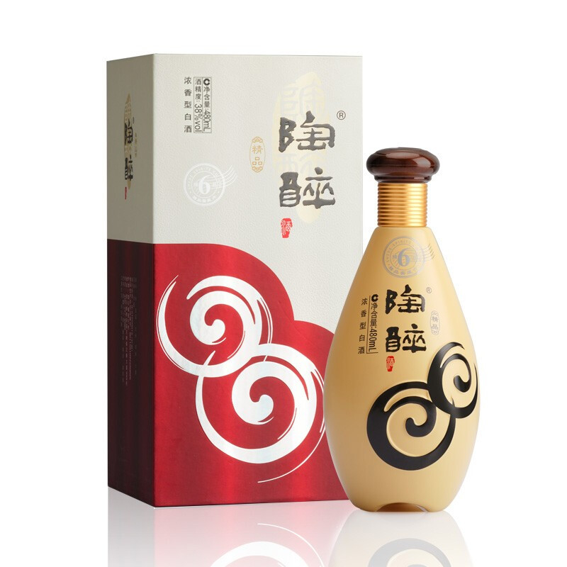 四川沱牌舍得集團(tuán)陶醉精品6口感濃香型38度白酒480ml單瓶裝