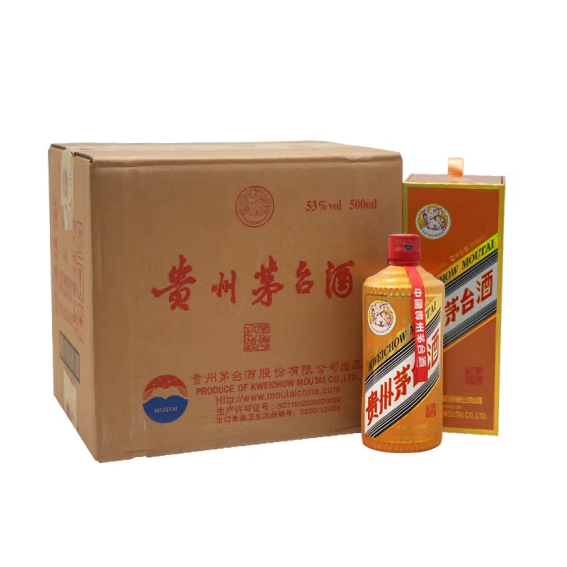 2022年飛天茅臺(tái)厚德致遠(yuǎn)53度500ml*6整箱裝醬香型白酒