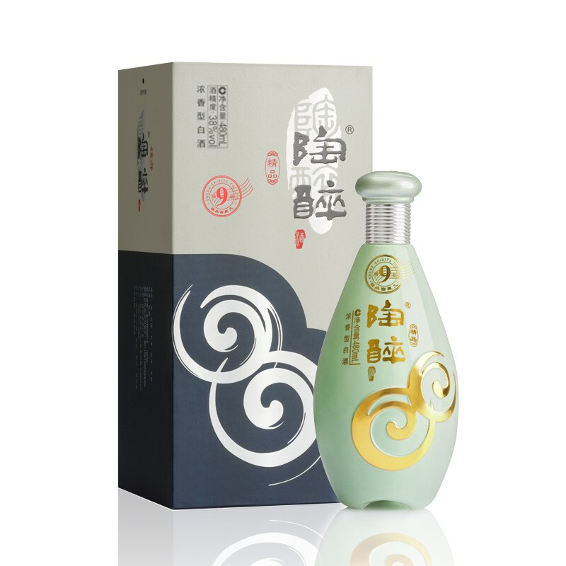 四川沱牌舍得集團(tuán)陶醉精品9口感濃香型38度白酒480ml單瓶裝