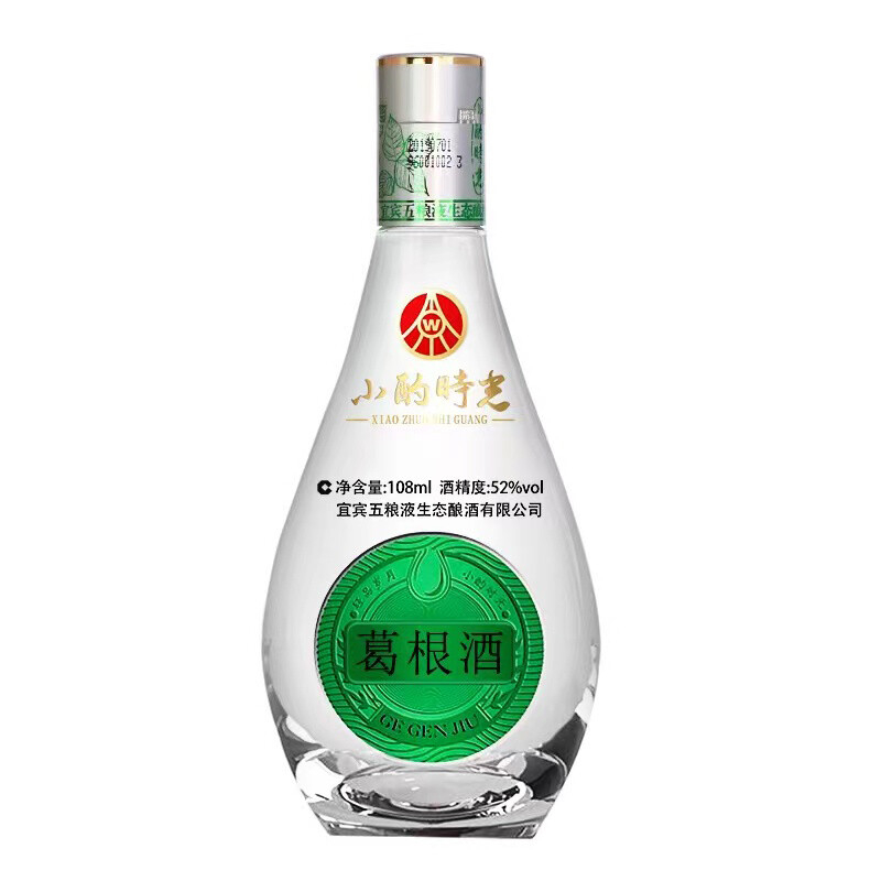 五糧液生態(tài)釀酒小酌時光葛根酒口感濃香型45度白酒108ml單瓶裝