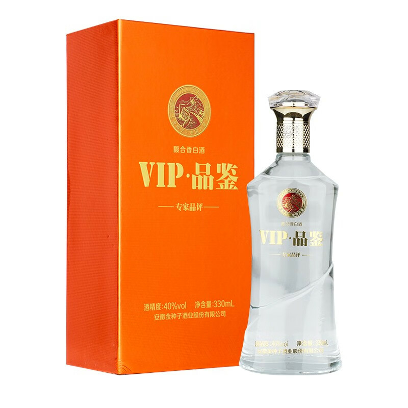 金種子中國力量VIP品鑒40度濃香型白酒330ml