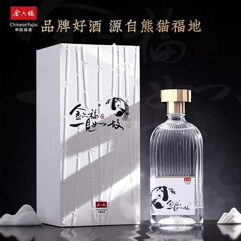 金六福一見(jiàn)如故熊貓版508度雅致香型500ml