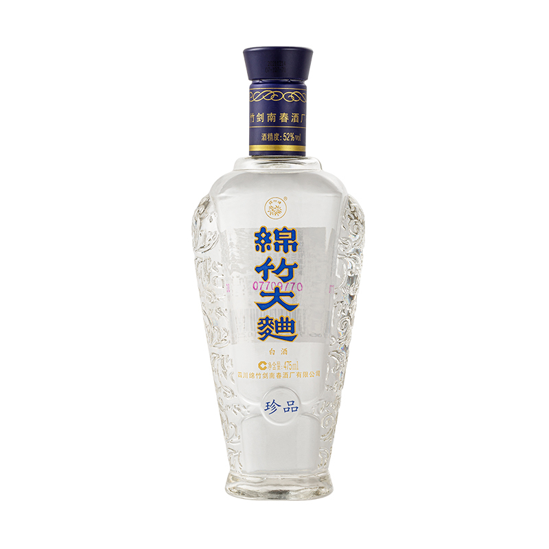 剑南春珍品绵竹大曲简装52度浓香型白酒475mL