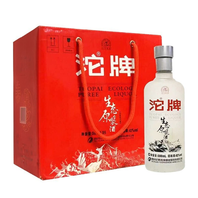 四川沱牌舍得集团沱牌生态原浆酒口感浓香型42度白酒500ml单瓶装