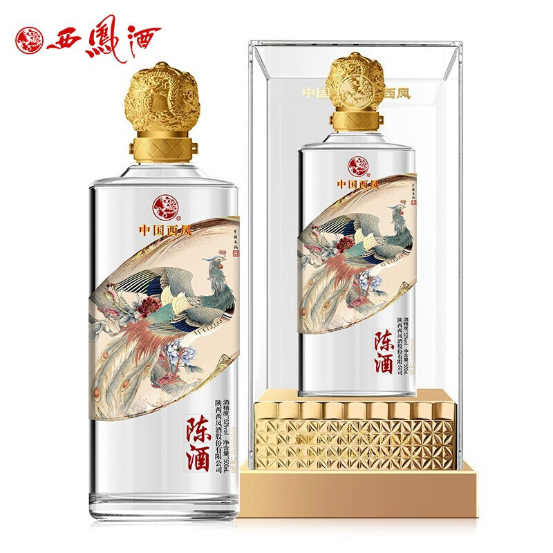 陜西西鳳陳酒品鑒口感濃香型52度白酒500ml單瓶裝