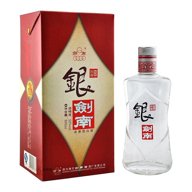 四川劍南春酒銀劍南銅牌榮譽(yù)系列3號(hào)酒口感濃香型52度白酒500ml單瓶裝