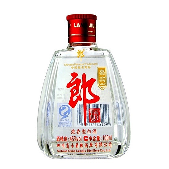 四川郎酒嘉賓郎小酒口感濃香型45度白酒100ml單瓶裝