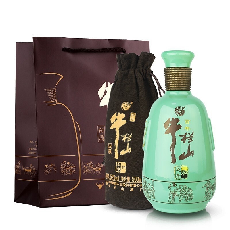 牛栏山酒业和之牛52度浓香型白酒500ml