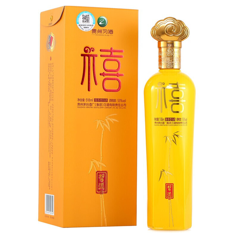 貴州習(xí)酒福喜53度醬香型518ml單瓶裝