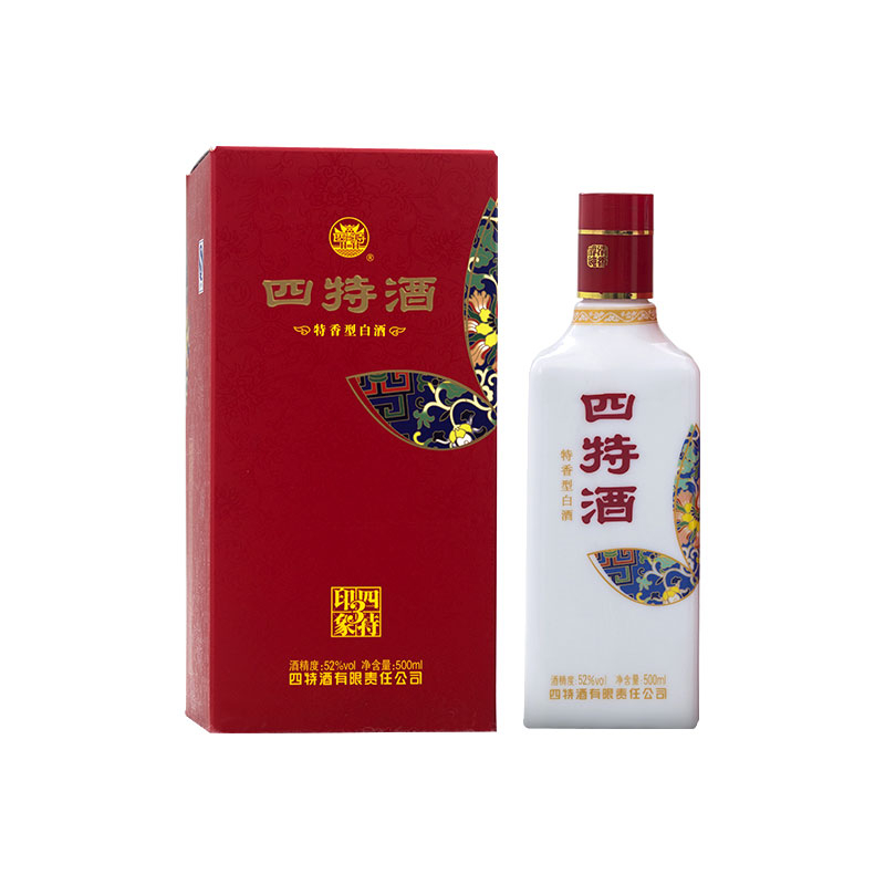 四特印象3號52度特香型白酒500ml