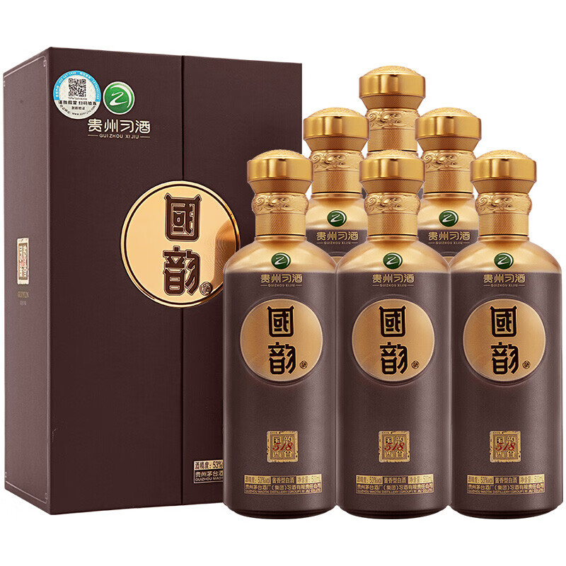 贵州习酒国韵518 53度酱香型白酒500ml