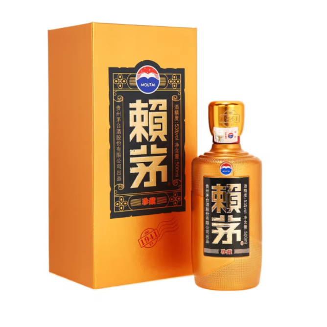 赖茅珍藏 53度酱香型白酒500ml*6瓶 单装瓶