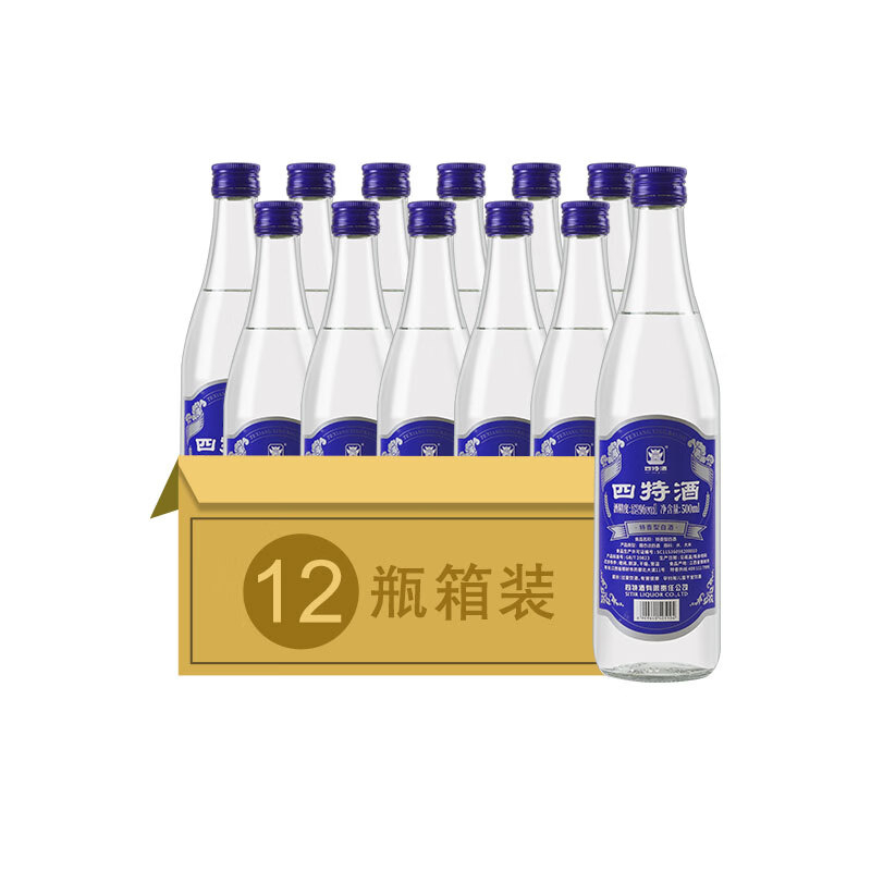 四特蓝标52度特香型白酒500ml