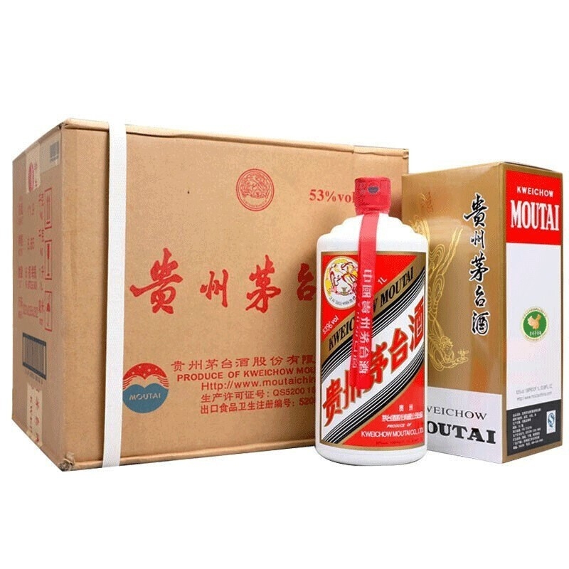 飞天茅台53度酱香型白酒1000ml