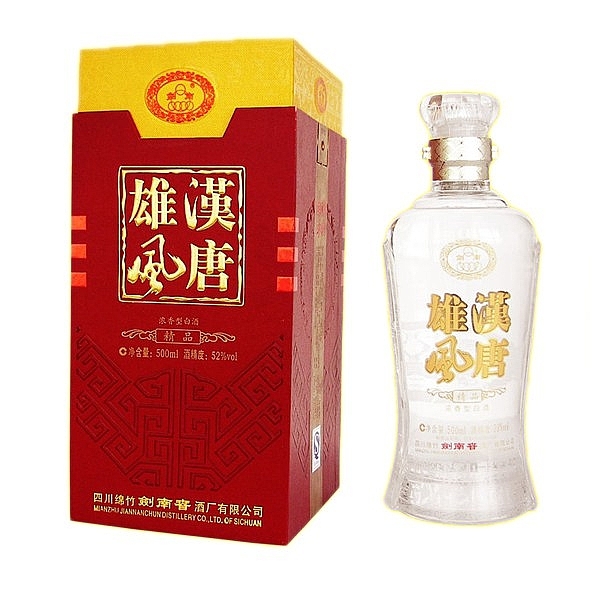 四川劍南春酒漢唐雄風(fēng)精品口感濃香型52度白酒500ml單瓶裝