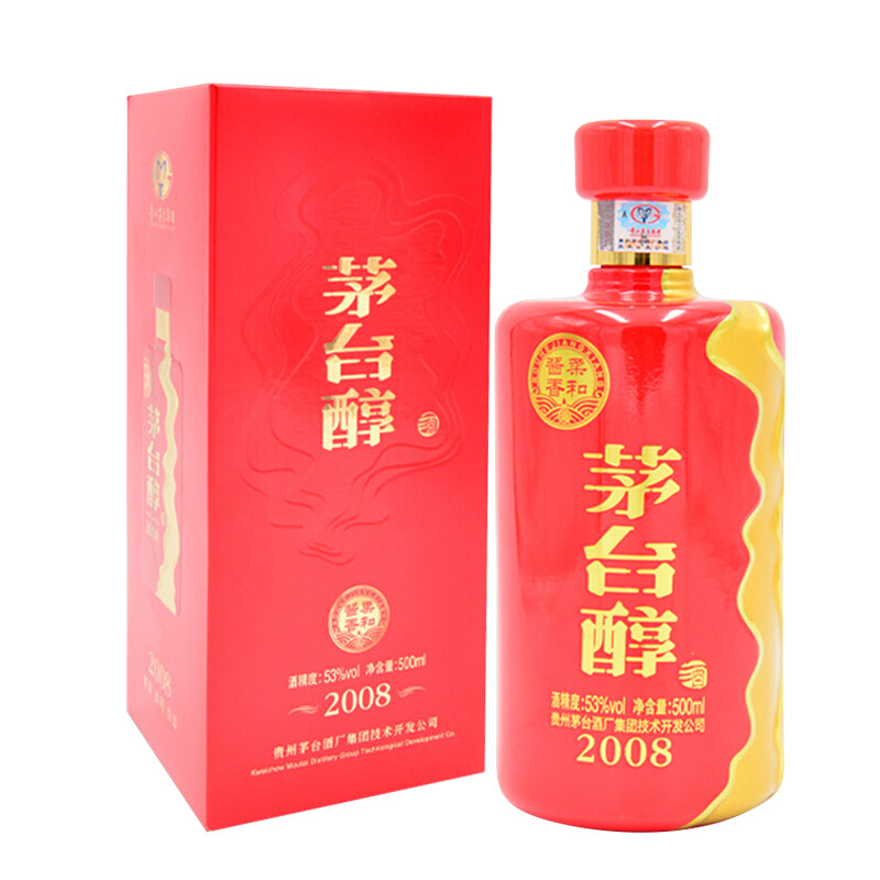 贵州茅台53度茅台醇2008酱香型500ml单瓶装