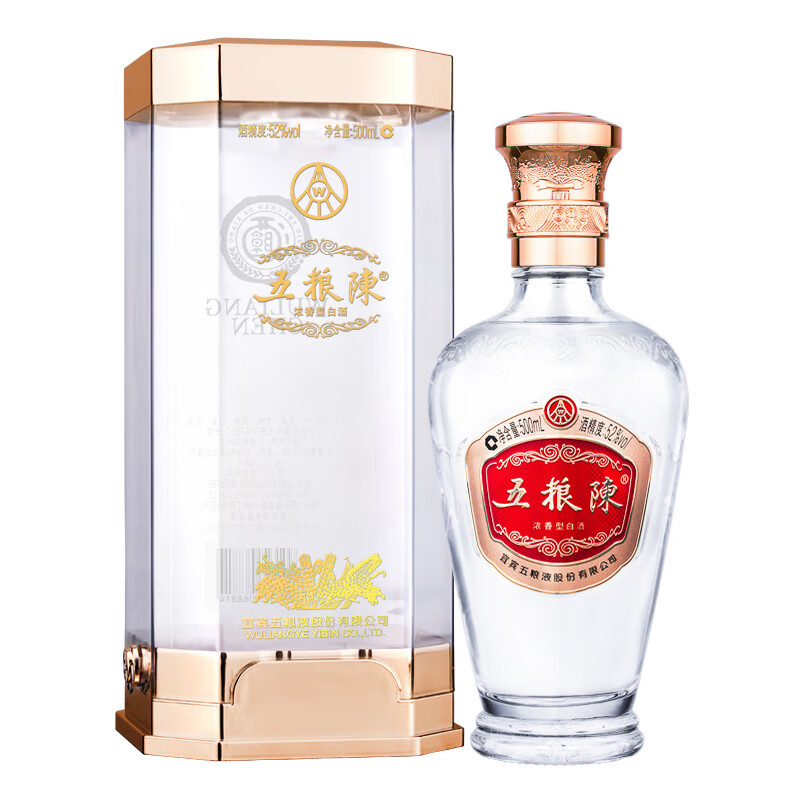 五糧液五糧陳典范濃香型52度白酒500ml