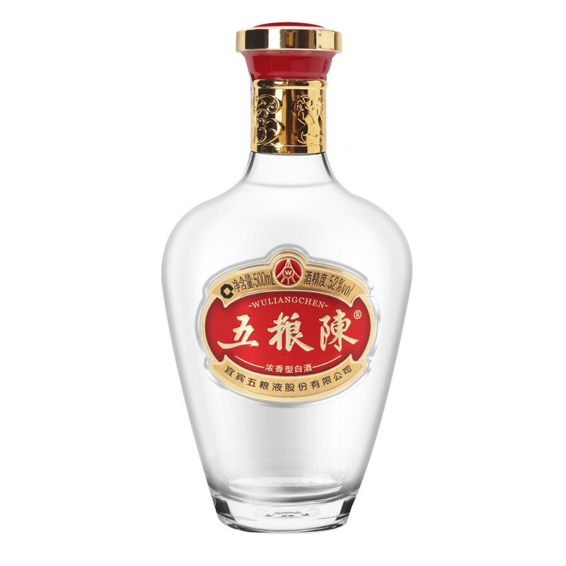 五糧液五糧陳紅經(jīng)典52度濃香型白酒500ml