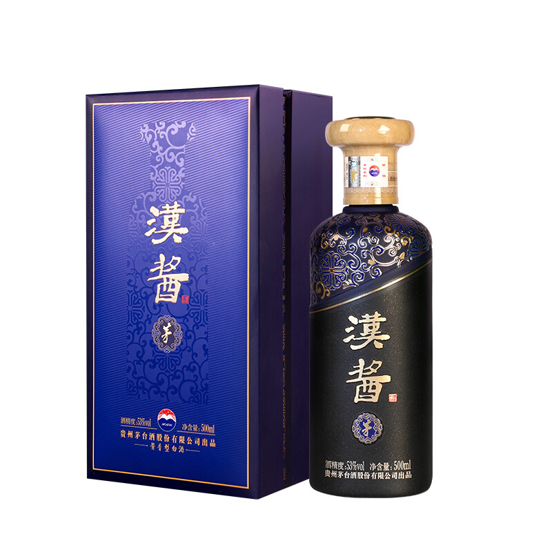 貴州茅臺集團(tuán)漢醬酒（茅）新版口感醬香型51度白酒500ml單瓶裝