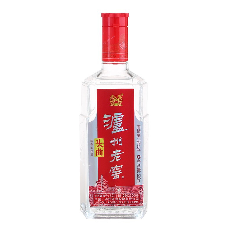 瀘州老窖頭曲 濃香型白酒 52度 500ml*6