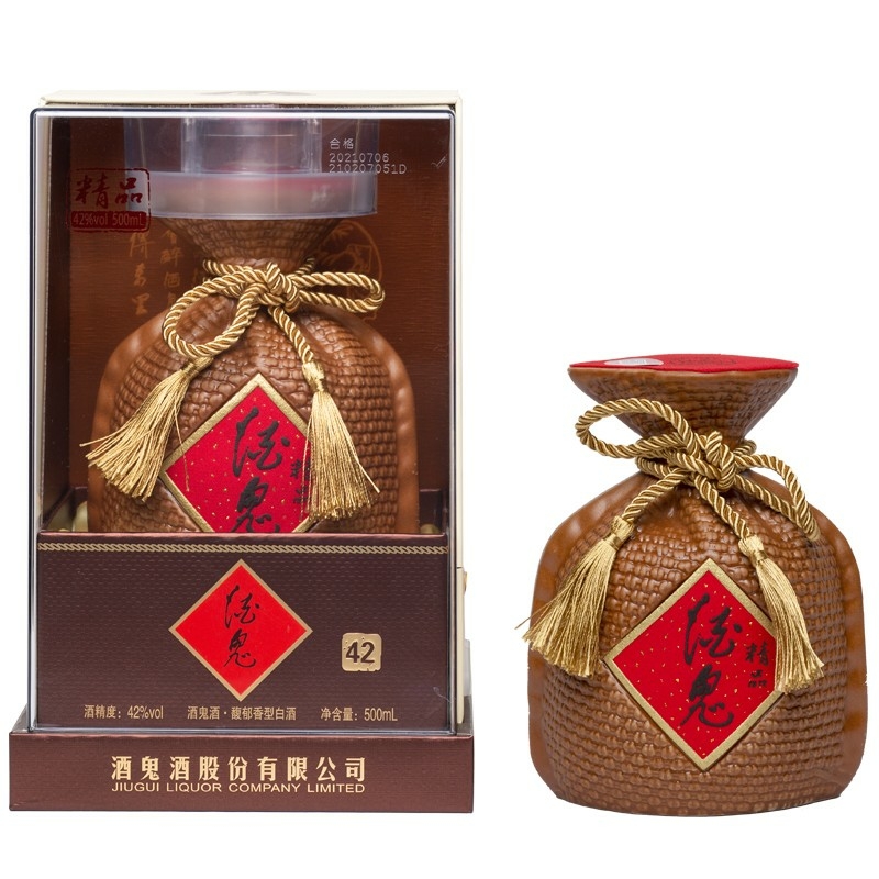 酒鬼酒精品42度馥郁香型白酒500ml