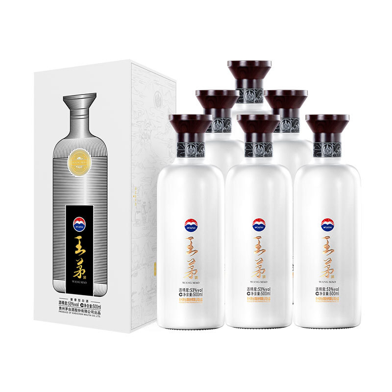 茅台 王茅 祥邦 酱香型白酒 53度 500ml*6