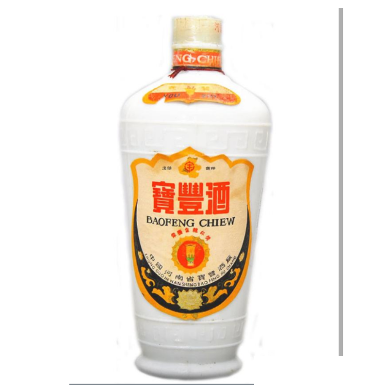 1982年寶豐金龍獎(jiǎng)標(biāo)55度白酒500ml