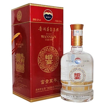 貴州茅臺(tái)集團(tuán)富貴萬(wàn)年婚宴酒口感濃香型52度白酒500ml單瓶裝