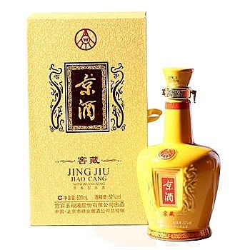 五糧液京酒窖藏口感濃香型52度白酒500ml單瓶裝