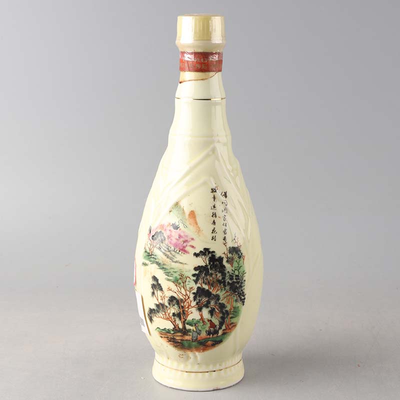 1980年汾酒 瓷瓶竹叶青白酒低度500ml单瓶