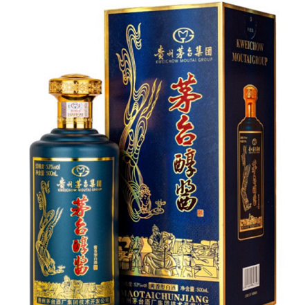 貴州茅臺(tái)集團(tuán)茅臺(tái)醇醬N10藍(lán)色口感醬香型53度白酒500ml單瓶裝