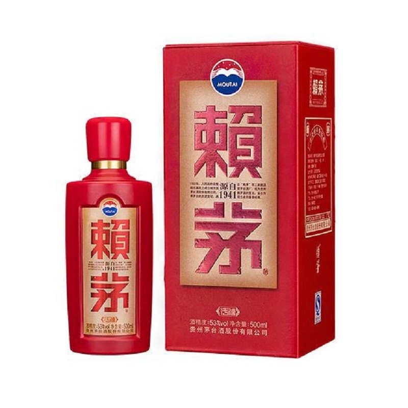 贵州茅台 赖茅 传禧 红瓶53度500ml 酱香型白酒 500ml*1瓶装