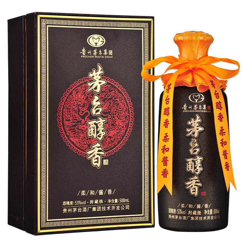 貴州茅臺(tái)集團(tuán)茅臺(tái)醇香封藏級(jí)口感醬香型53度白酒500ml單瓶裝