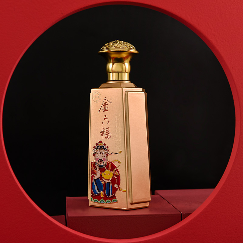 金六福美福吉祥50度浓香型白酒500ml