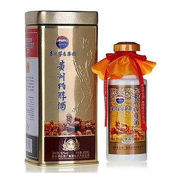 貴州茅臺(tái)集團(tuán)貴州特醇優(yōu)品鐵盒口感濃香型52度白酒500ml單瓶裝