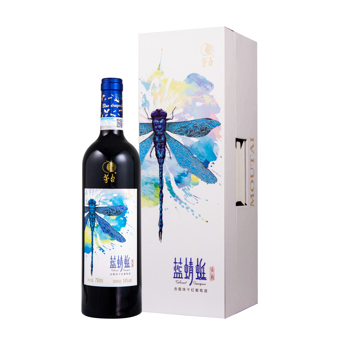 貴州茅臺集團(tuán)藍(lán)蜻蜓臻藏干紅葡萄酒750ml單支裝