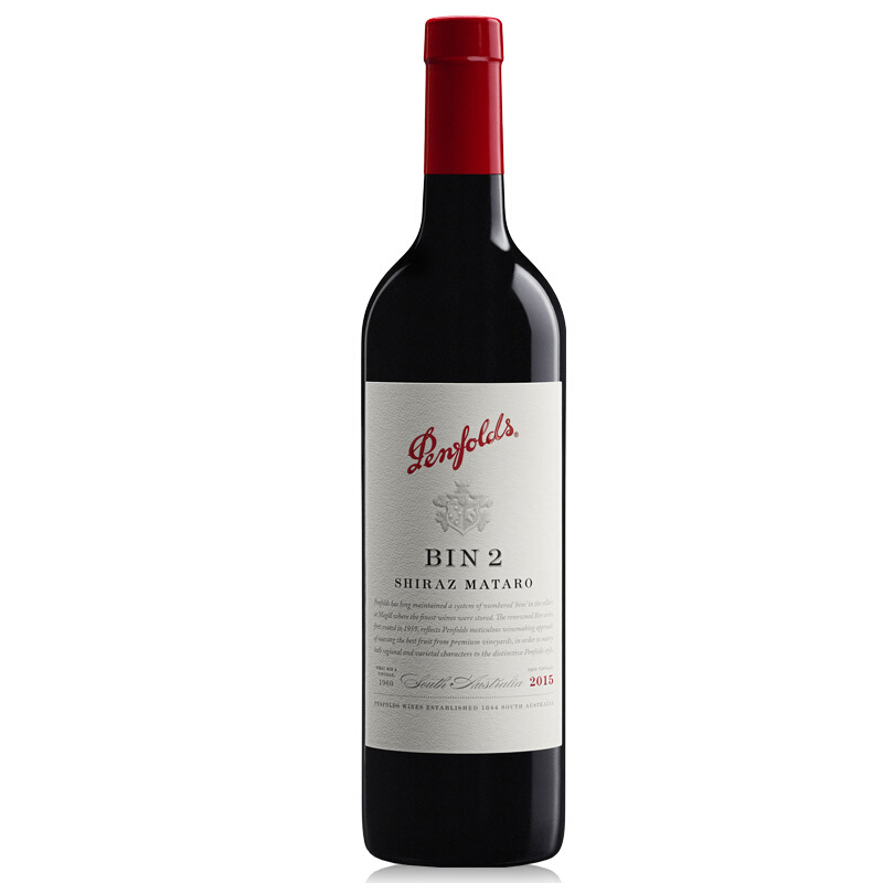 奔富（Penfolds）BIN2 设拉子玛塔罗干红葡萄酒单支750ml