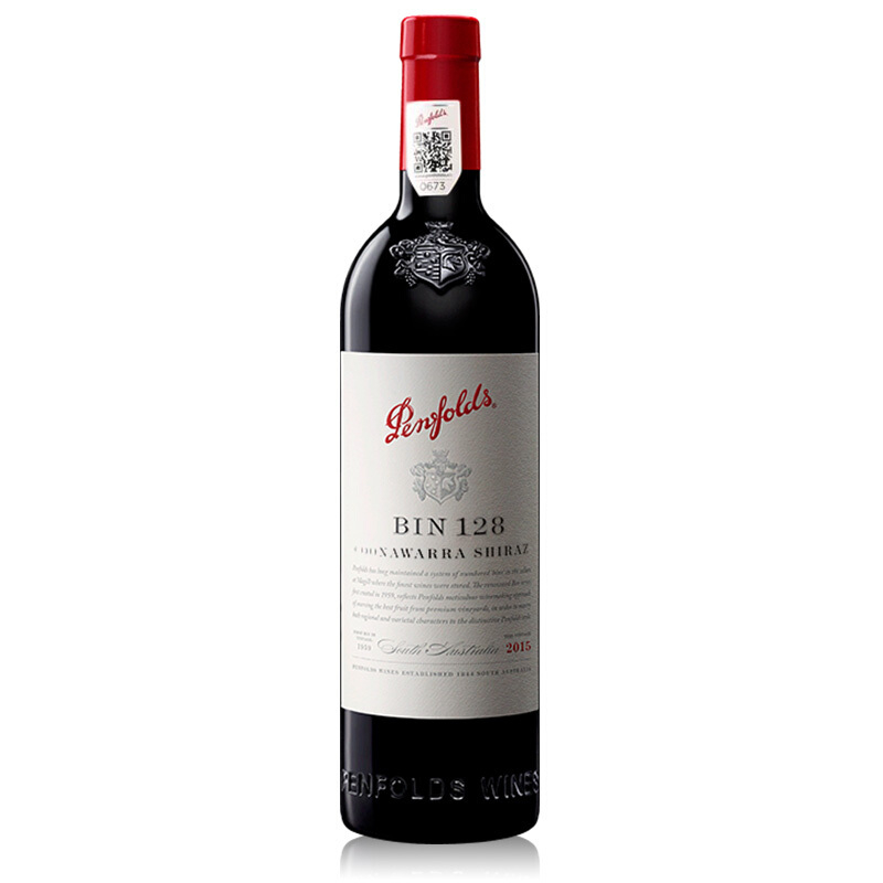 奔富（Penfolds）BIN128库纳瓦拉设拉子干红葡萄酒单支750ml