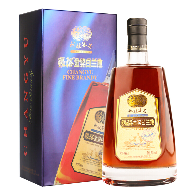 张裕金奖白兰地（酝酿芬芳）干白葡萄酒单支装700ml