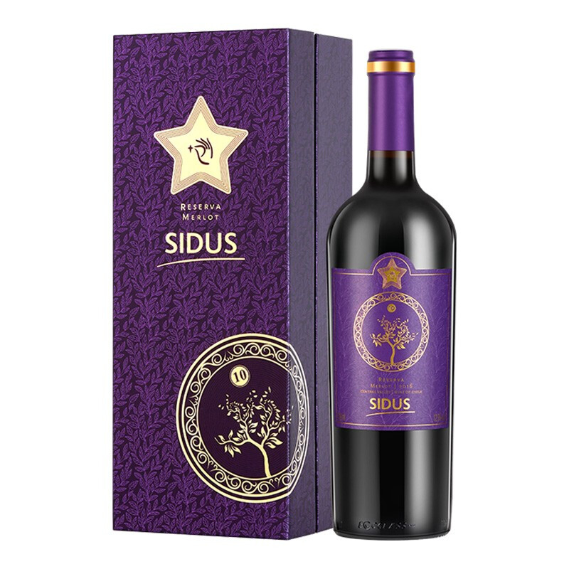 星得斯（SIDUS WINE）樹藤（10）梅洛干紅葡萄酒750ml單支裝