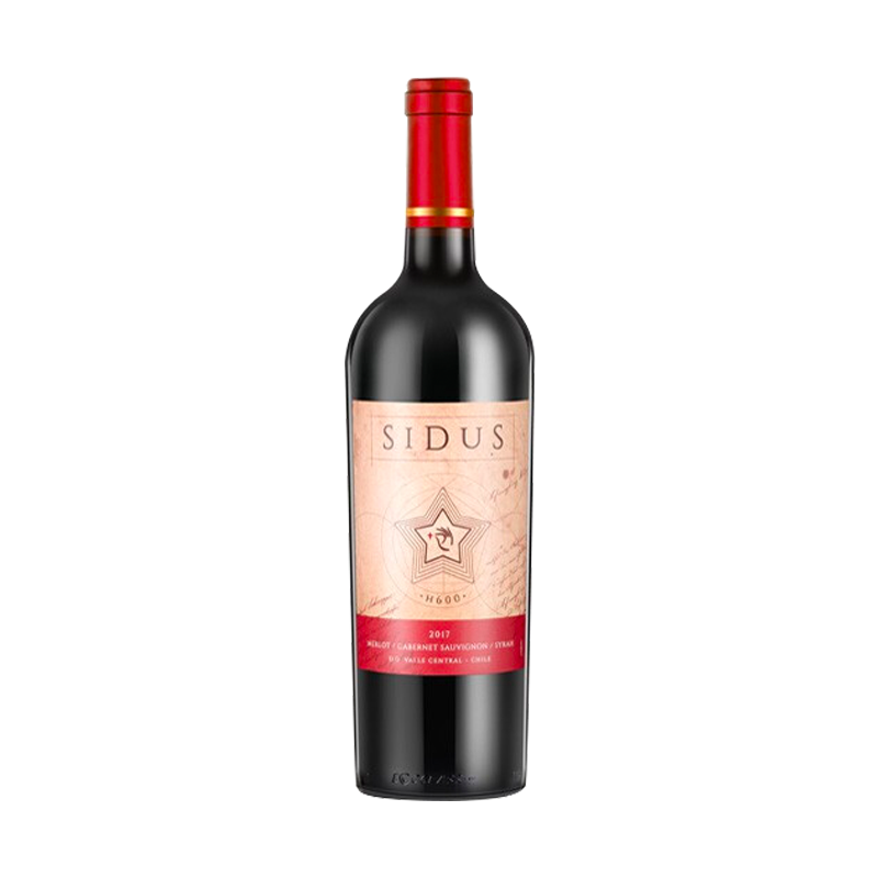 星得斯（SIDUS WINE）海拔H600美乐赤霞珠西拉干红葡萄酒750ml单瓶装