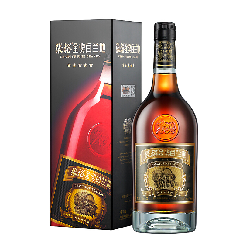 張?jiān)Ｎ逍墙皙?jiǎng)白蘭地干白葡萄酒單支裝700ml