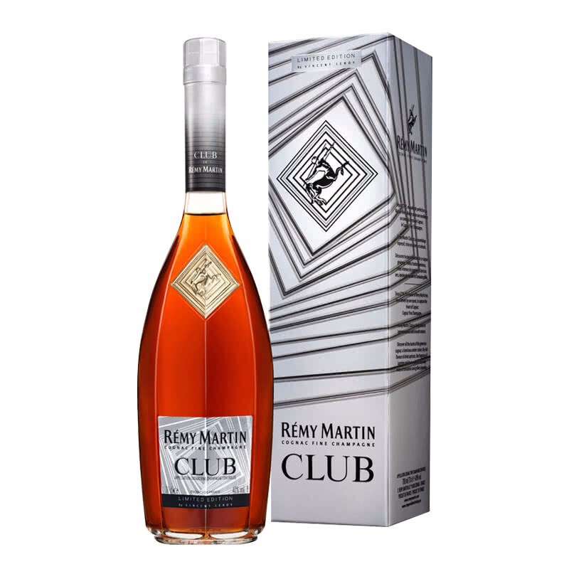 人头马（Rémy Martin）洋酒CLUB优质香槟区干邑白兰地文森特·勒鲁瓦限量版700ml单瓶