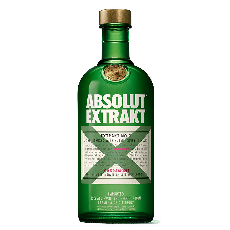 绝对伏特加（Absolut Vodka）洋酒X伏特加风味配制酒40度700ml单瓶装