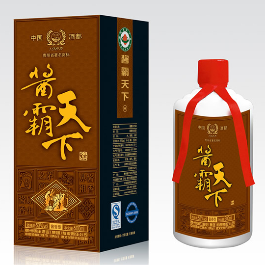 茅臺(tái)鎮(zhèn)懷莊醬霸天下酒珍品53度醬香型500ml單瓶裝